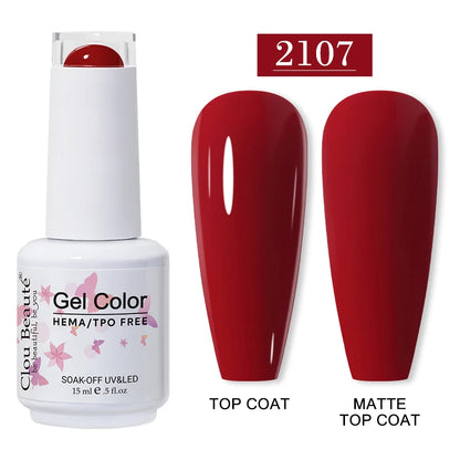 Clou Beauté HEMA & TPO Free Gel Nail Polish – 15ml Professional UV/LED compatible