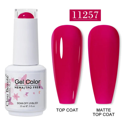 Clou Beauté HEMA & TPO Free Gel Nail Polish – 15ml Professional UV/LED compatible