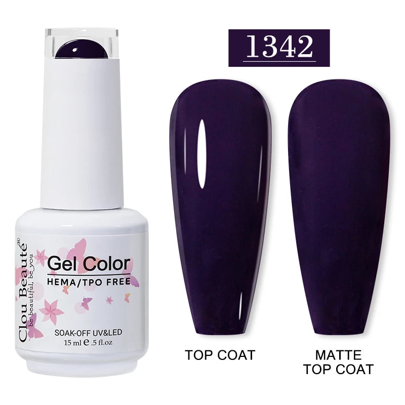 Clou Beauté HEMA & TPO Free Gel Nail Polish – 15ml Professional UV/LED compatible