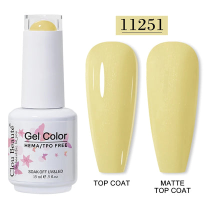Clou Beauté HEMA & TPO Free Gel Nail Polish – 15ml Professional UV/LED compatible
