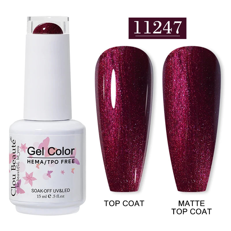 Clou Beauté HEMA & TPO Free Gel Nail Polish – 15ml Professional UV/LED compatible