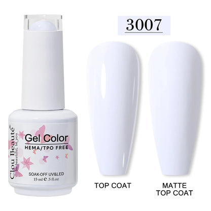 Clou Beauté HEMA & TPO Free Gel Nail Polish – 15ml Professional UV/LED compatible