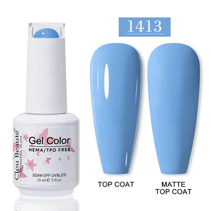 Clou Beauté HEMA & TPO Free Gel Nail Polish – 15ml Professional UV/LED compatible