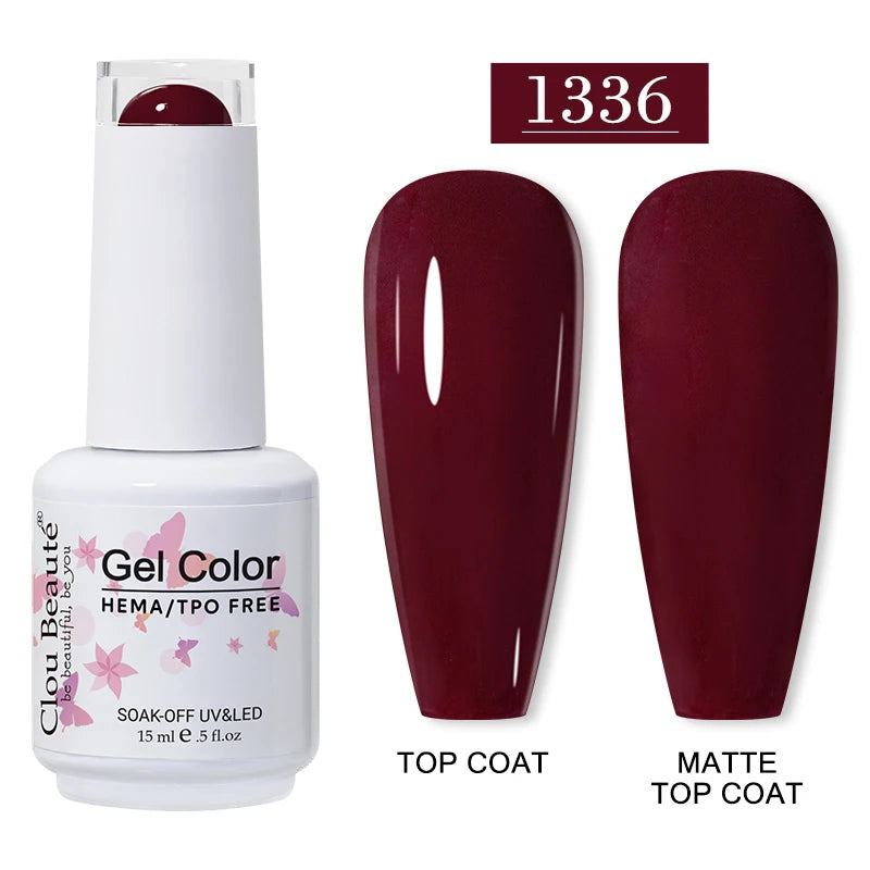 Clou Beauté HEMA & TPO Free Gel Nail Polish – 15ml Professional UV/LED compatible