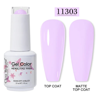 Clou Beauté HEMA & TPO Free Gel Nail Polish – 15ml Professional UV/LED compatible