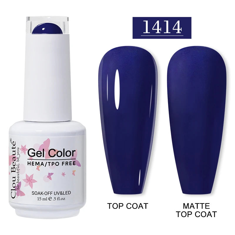 Clou Beauté HEMA & TPO Free Gel Nail Polish – 15ml Professional UV/LED compatible