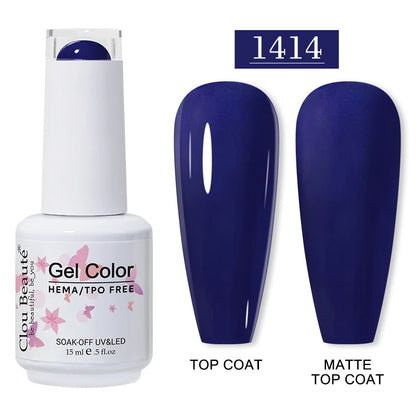 Clou Beauté HEMA & TPO Free Gel Nail Polish – 15ml Professional UV/LED compatible