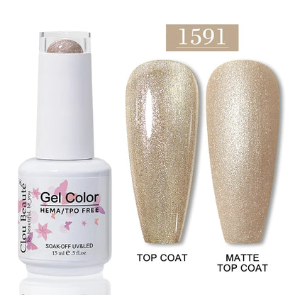 Clou Beauté HEMA & TPO Free Gel Nail Polish – 15ml Professional UV/LED compatible
