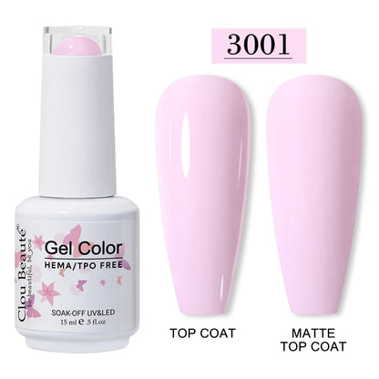 Clou Beauté HEMA & TPO Free Gel Nail Polish – 15ml Professional UV/LED compatible