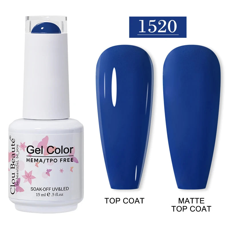 Clou Beauté HEMA & TPO Free Gel Nail Polish – 15ml Professional UV/LED compatible