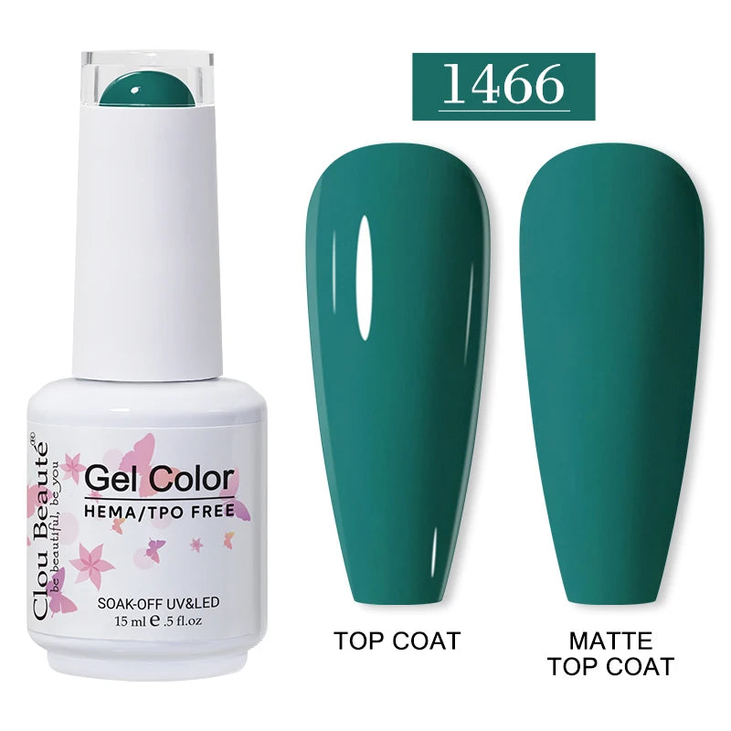 Clou Beauté HEMA & TPO Free Gel Nail Polish – 15ml Professional UV/LED compatible