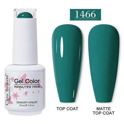 Clou Beauté HEMA & TPO Free Gel Nail Polish – 15ml Professional UV/LED compatible