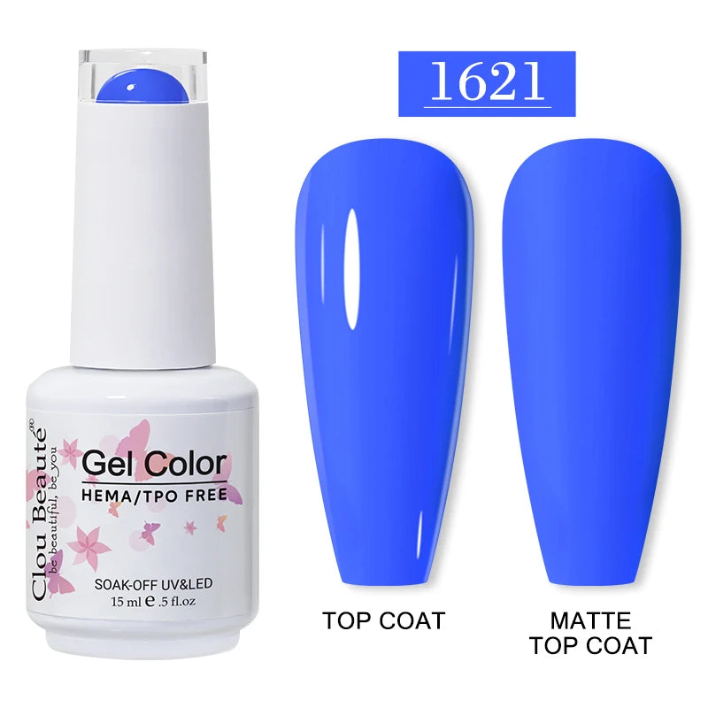 Clou Beauté HEMA & TPO Free Gel Nail Polish – 15ml Professional UV/LED compatible