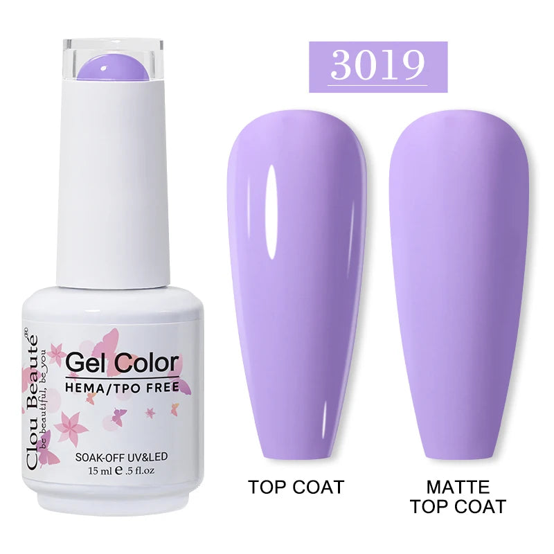 Clou Beauté HEMA & TPO Free Gel Nail Polish – 15ml Professional UV/LED compatible