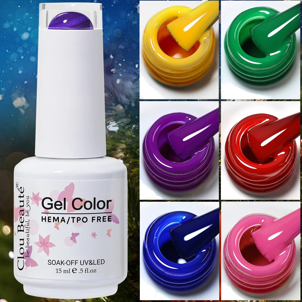 Clou Beauté HEMA & TPO Free Gel Nail Polish – 15ml Professional UV/LED compatible