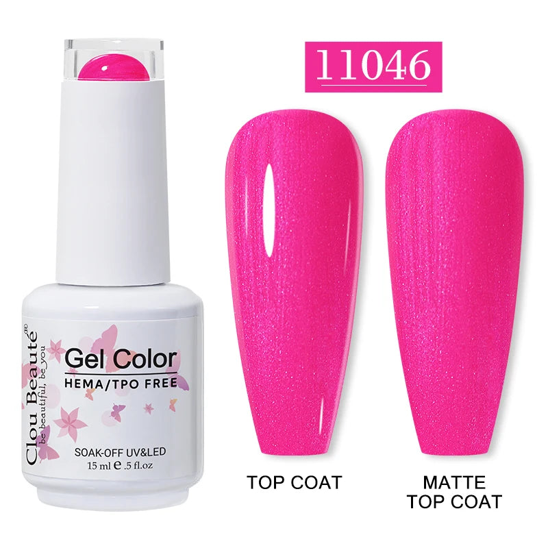 Clou Beauté HEMA & TPO Free Gel Nail Polish – 15ml Professional UV/LED compatible