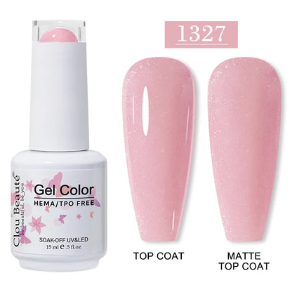 Clou Beauté HEMA & TPO Free Gel Nail Polish – 15ml Professional UV/LED compatible