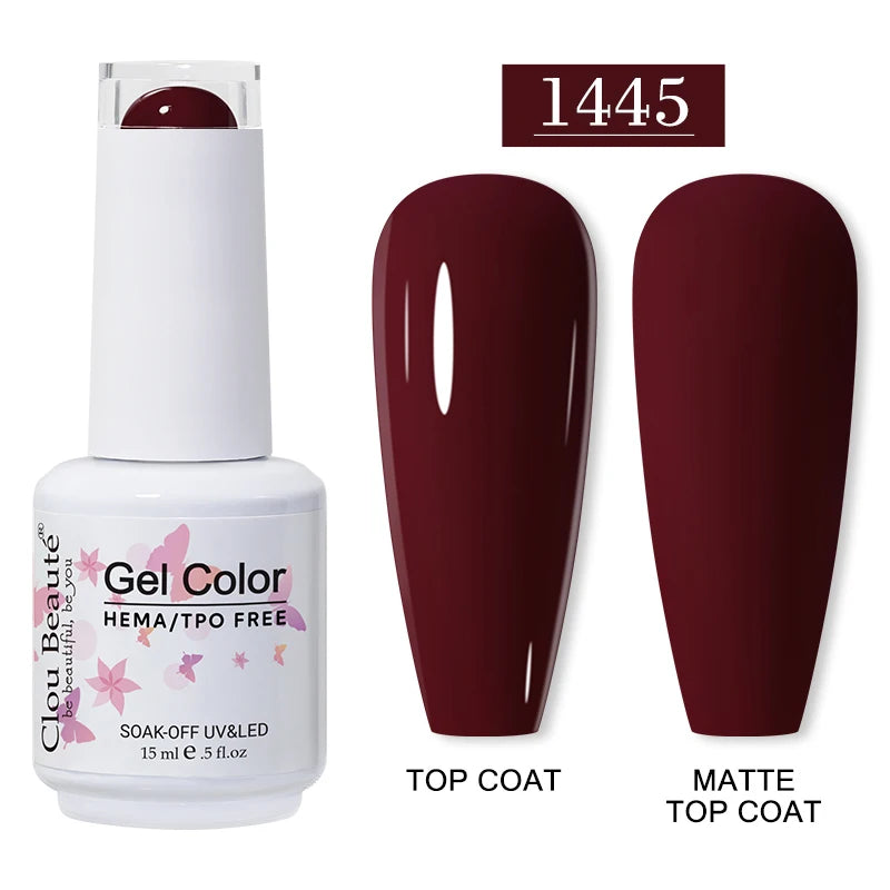 Clou Beauté HEMA & TPO Free Gel Nail Polish – 15ml Professional UV/LED compatible