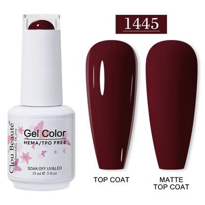 Clou Beauté HEMA & TPO Free Gel Nail Polish – 15ml Professional UV/LED compatible