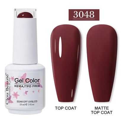 Clou Beauté HEMA & TPO Free Gel Nail Polish – 15ml Professional UV/LED compatible