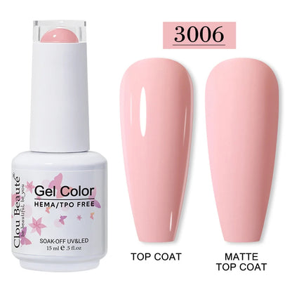 Clou Beauté HEMA & TPO Free Gel Nail Polish – 15ml Professional UV/LED compatible
