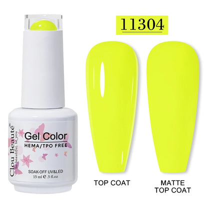 Clou Beauté HEMA & TPO Free Gel Nail Polish – 15ml Professional UV/LED compatible