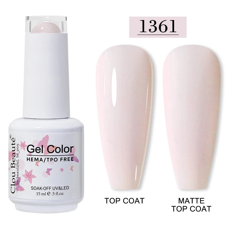 Clou Beauté HEMA & TPO Free Gel Nail Polish – 15ml Professional UV/LED compatible