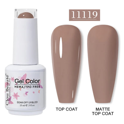 Clou Beauté HEMA & TPO Free Gel Nail Polish – 15ml Professional UV/LED compatible