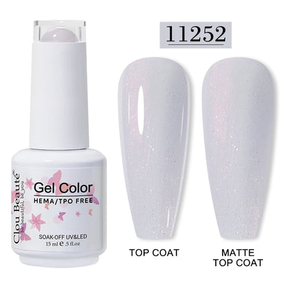 Clou Beauté HEMA & TPO Free Gel Nail Polish – 15ml Professional UV/LED compatible