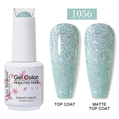 Clou Beauté HEMA & TPO Free Gel Nail Polish – 15ml Professional UV/LED compatible