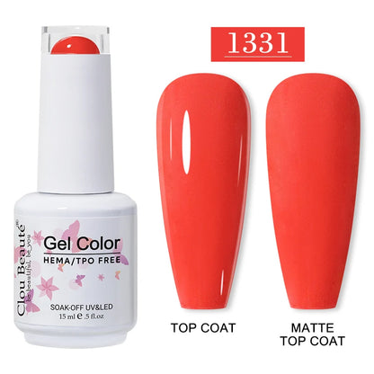 Clou Beauté HEMA & TPO Free Gel Nail Polish – 15ml Professional UV/LED compatible