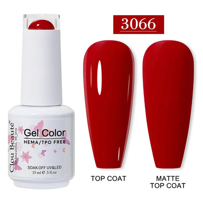 Clou Beauté HEMA & TPO Free Gel Nail Polish – 15ml Professional UV/LED compatible