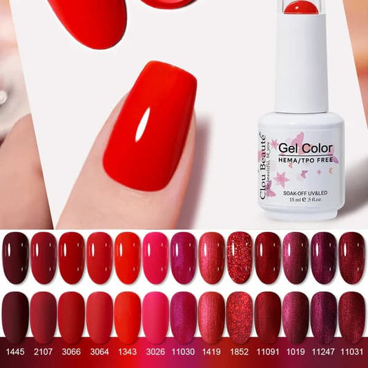 Clou Beauté HEMA & TPO Free Gel Nail Polish – 15ml Professional UV/LED compatible