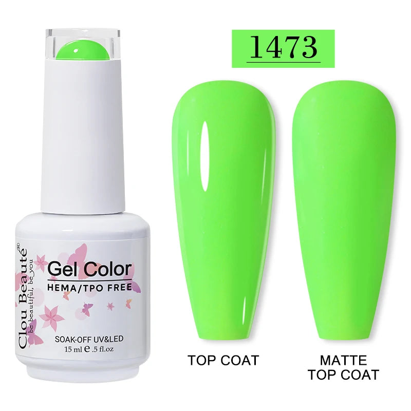 Clou Beauté HEMA & TPO Free Gel Nail Polish – 15ml Professional UV/LED compatible