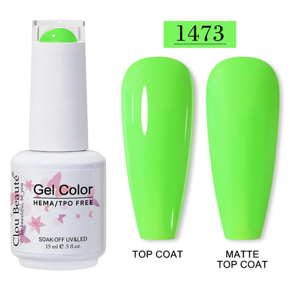 Clou Beauté HEMA & TPO Free Gel Nail Polish – 15ml Professional UV/LED compatible