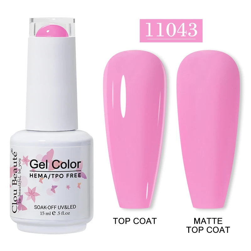 Clou Beauté HEMA & TPO Free Gel Nail Polish – 15ml Professional UV/LED compatible