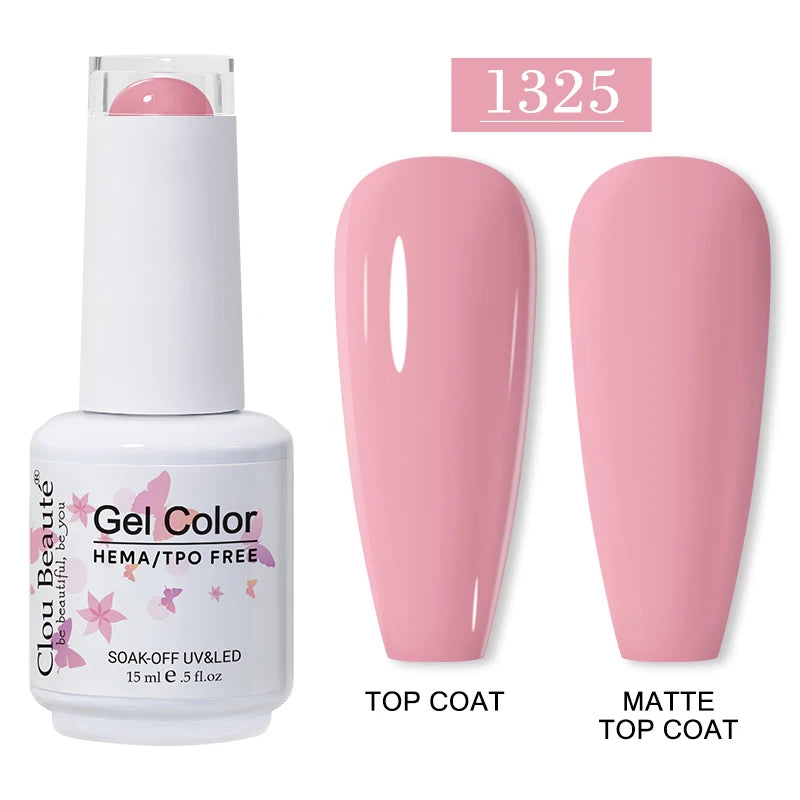 Clou Beauté HEMA & TPO Free Gel Nail Polish – 15ml Professional UV/LED compatible