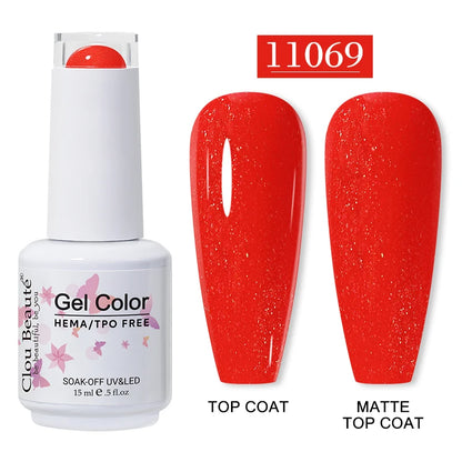 Clou Beauté HEMA & TPO Free Gel Nail Polish – 15ml Professional UV/LED compatible