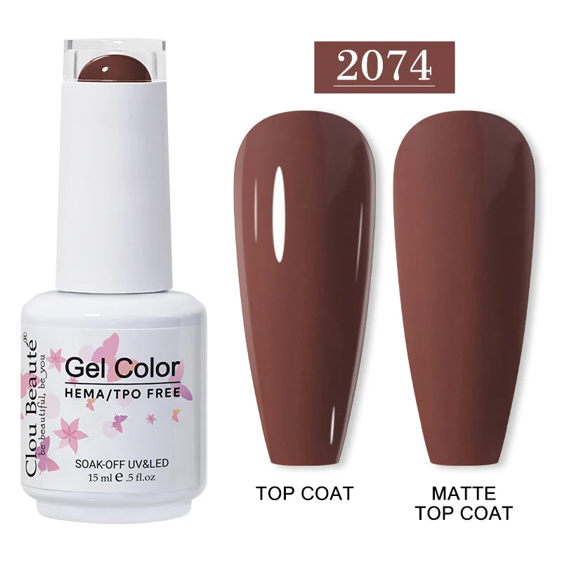 Clou Beauté HEMA & TPO Free Gel Nail Polish – 15ml Professional UV/LED compatible