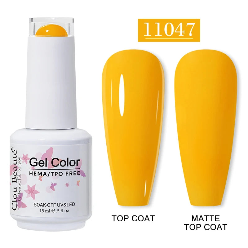 Clou Beauté HEMA & TPO Free Gel Nail Polish – 15ml Professional UV/LED compatible