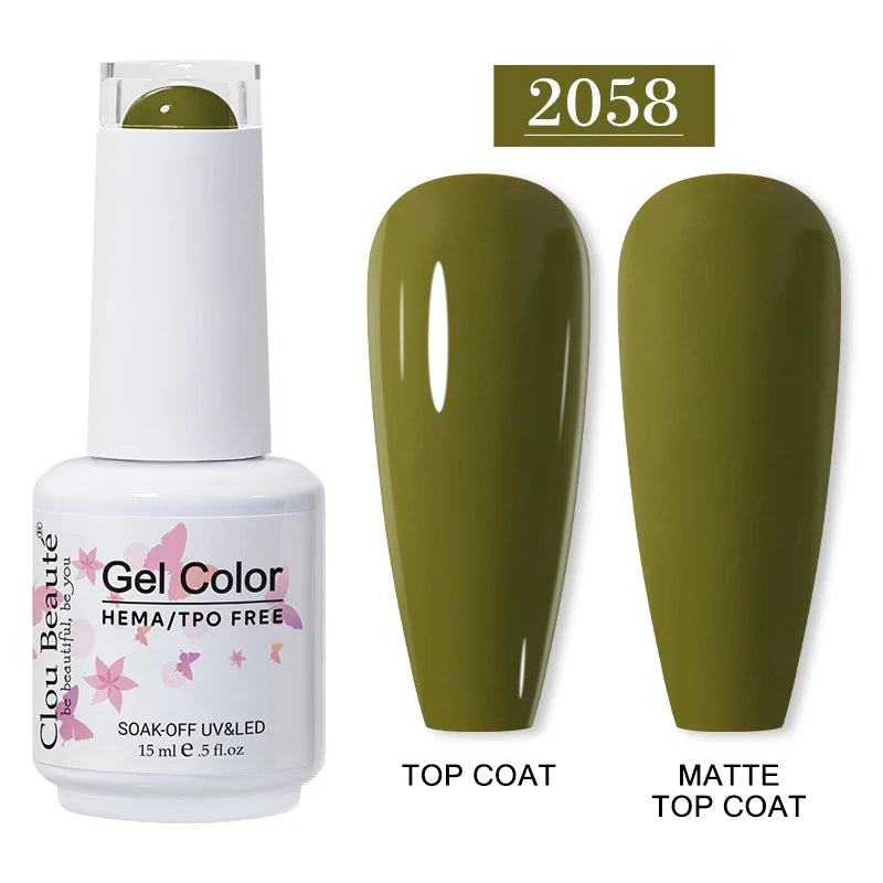 Clou Beauté HEMA & TPO Free Gel Nail Polish – 15ml Professional UV/LED compatible