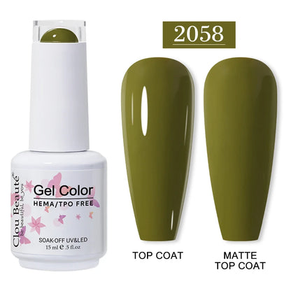 Clou Beauté HEMA & TPO Free Gel Nail Polish – 15ml Professional UV/LED compatible