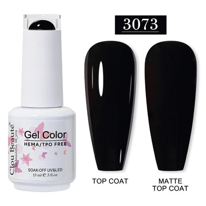 Clou Beauté HEMA & TPO Free Gel Nail Polish – 15ml Professional UV/LED compatible