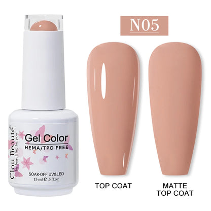 Clou Beauté HEMA & TPO Free Gel Nail Polish – 15ml Professional UV/LED compatible
