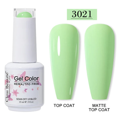 Clou Beauté HEMA & TPO Free Gel Nail Polish – 15ml Professional UV/LED compatible