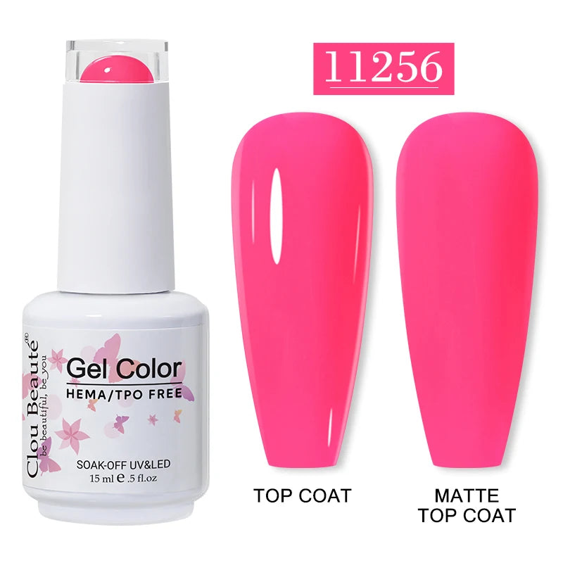Clou Beauté HEMA & TPO Free Gel Nail Polish – 15ml Professional UV/LED compatible