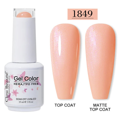 Clou Beauté HEMA & TPO Free Gel Nail Polish – 15ml Professional UV/LED compatible