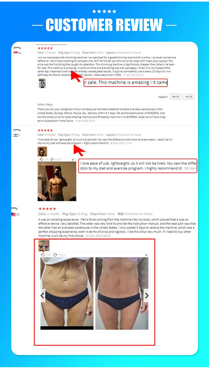SculptMax Pro EMS & RF Body Sculpting 6500W HI-EMT MYOSLIM System
