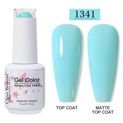 Clou Beauté HEMA & TPO Free Gel Nail Polish – 15ml Professional UV/LED compatible