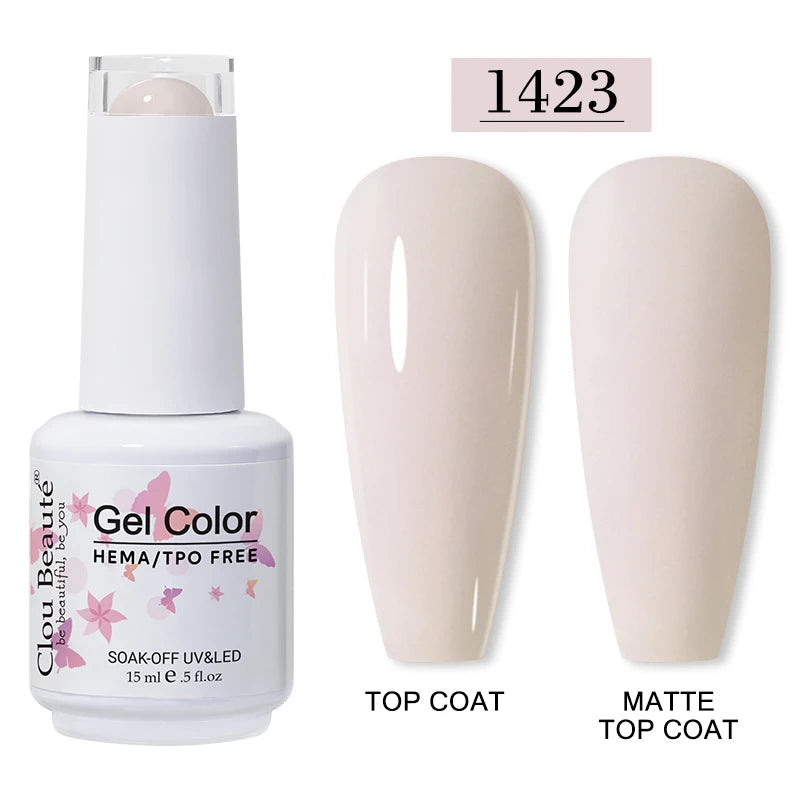 Clou Beauté HEMA & TPO Free Gel Nail Polish – 15ml Professional UV/LED compatible